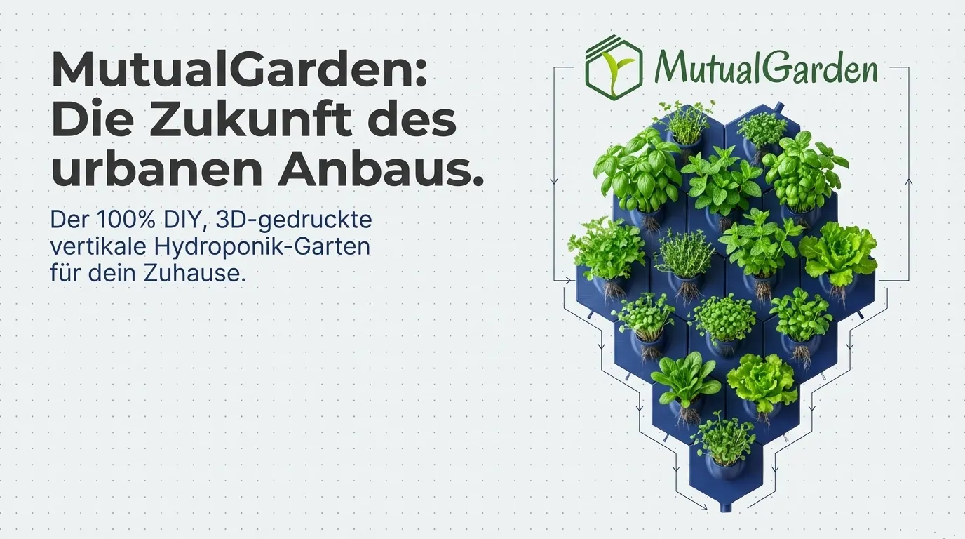 Wandgarten hydroponik diy 3d drucker
