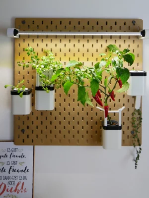 Ikea Skadis Zubehör Garten Kleiner Garten für die Wand vertikale Hydroponik vertikaler Garten IKEA Hack Bausatz 3D Drucker