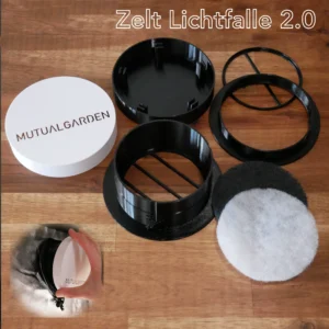 Zuverlässige Lichtfalle Grow-Zelt Grow-Box DIY Grow Cannabis Blüte Licht 3D Drucker frie STL kostenlos inklusive Staubfilter Tierhaare Filter Fertig2 2.0 Lichtfalle